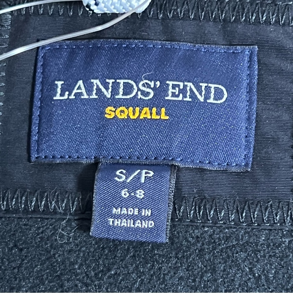 Lands' End Women’s Jacket Black Small Size 6-8 Squall Fleece Winter Parka Coat - Picture 11 of 11